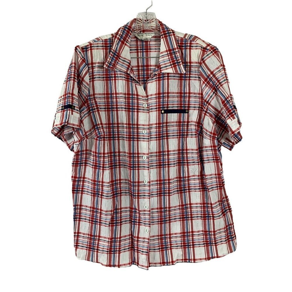 Allison Daley Women's Plaid Top